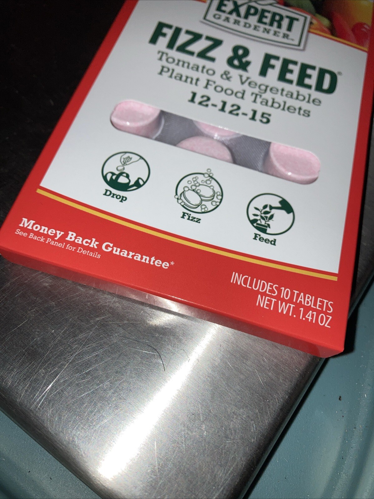 Expert Gardener Fizz and Feed, Tomato and Vegetable Plant Food Tablets, 12-12-15