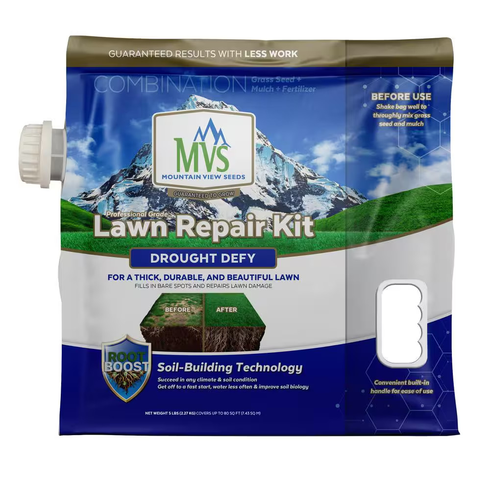 5 Lbs. Drought Defy Repair Mulch, Grass Seed and Fertilizer Combination