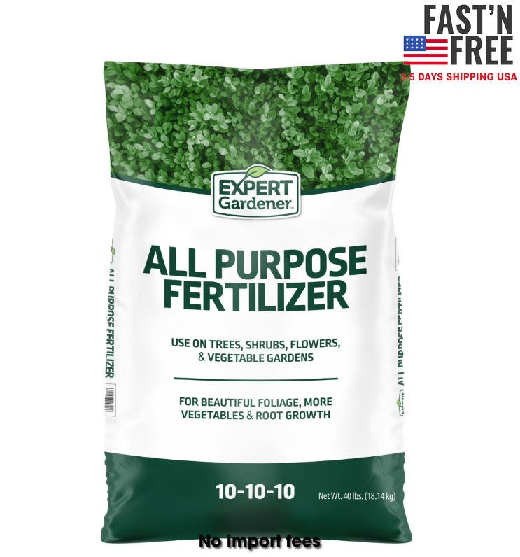 Expert Gardener All Purpose Plant Fertilizer, 10-10-10 Fertilizer, 40 lb.