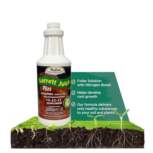 Liquid Fertilizer 1 Quart Seaweed Fish Hydrolysate Foliar Spray Soil Drench