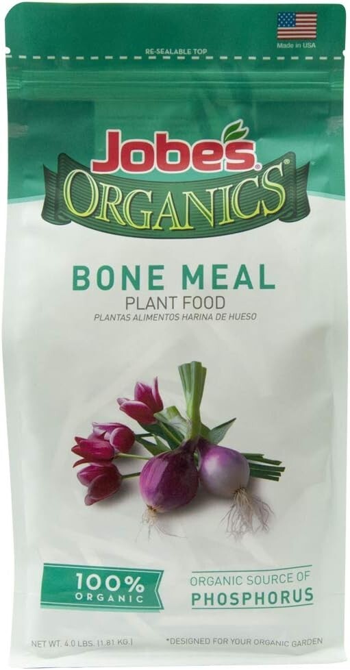Jobe’s 09326 4 lb Organic Bone Meal bulb & Perennial Fertilizer -6 Pack