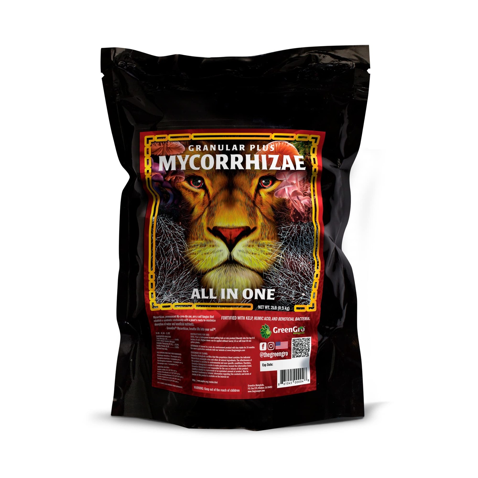 Granular Plus Myco, All-in-One Fertilizer with Kelp and Humic Acid for Plants