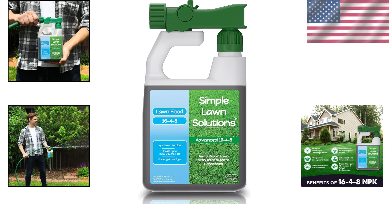 16-4-8 Balanced Liquid Fertilizer – Spring & Summer Essentials (32 oz)
