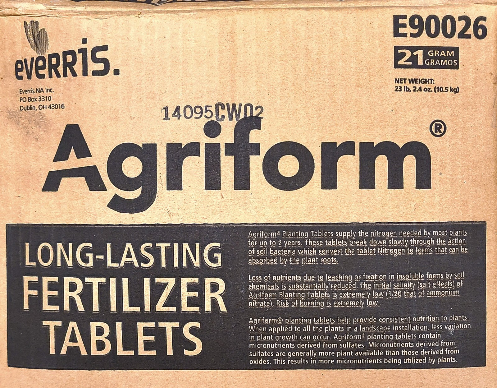 384 Everris Agriform 20-10-5 Slow Release 21g Fertilizer Tablets