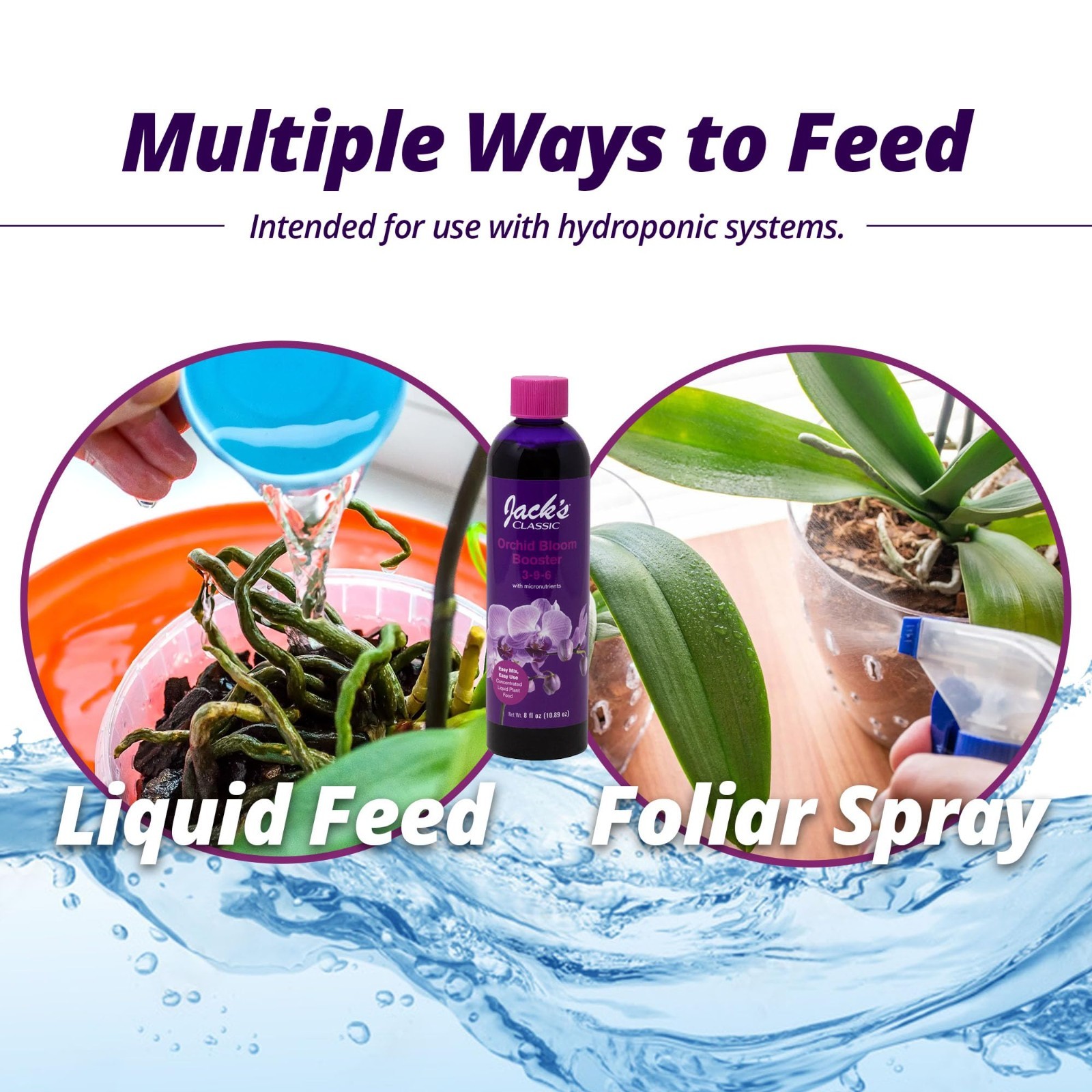 Orchid Bloom Booster Liquid Plant Food 3-9-6 with Micronutrients, 8 fl oz