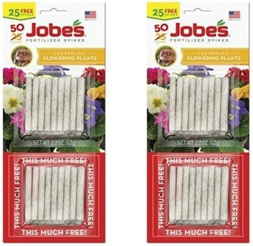 Jobe’S Fertilizer Spikes for Flowering Plants, 10-10-4 Time Release Fertilizer,