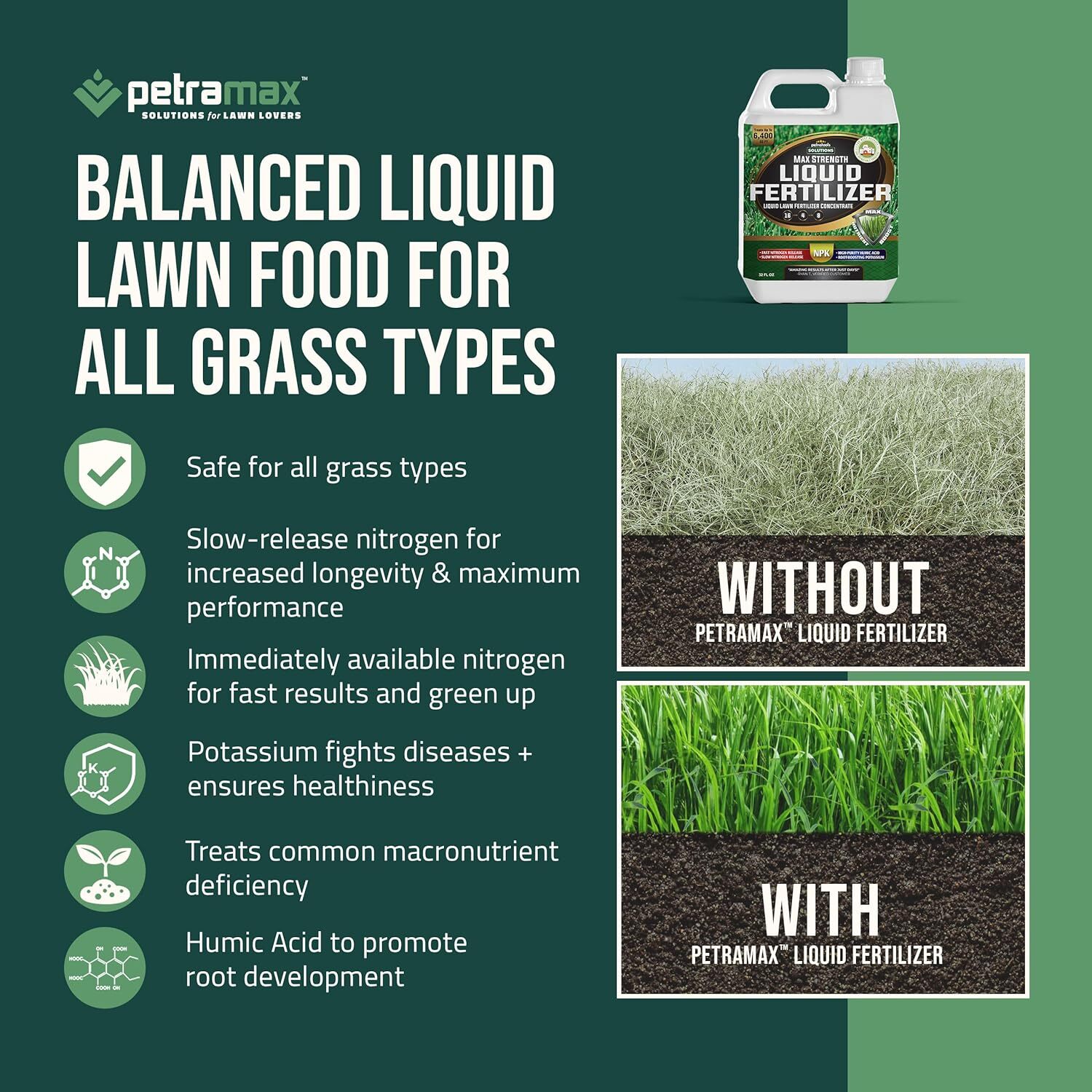 Herramientas Fertilizante Liquido, Fertilizante Para Cesped 16-4-8, Fertiliza…