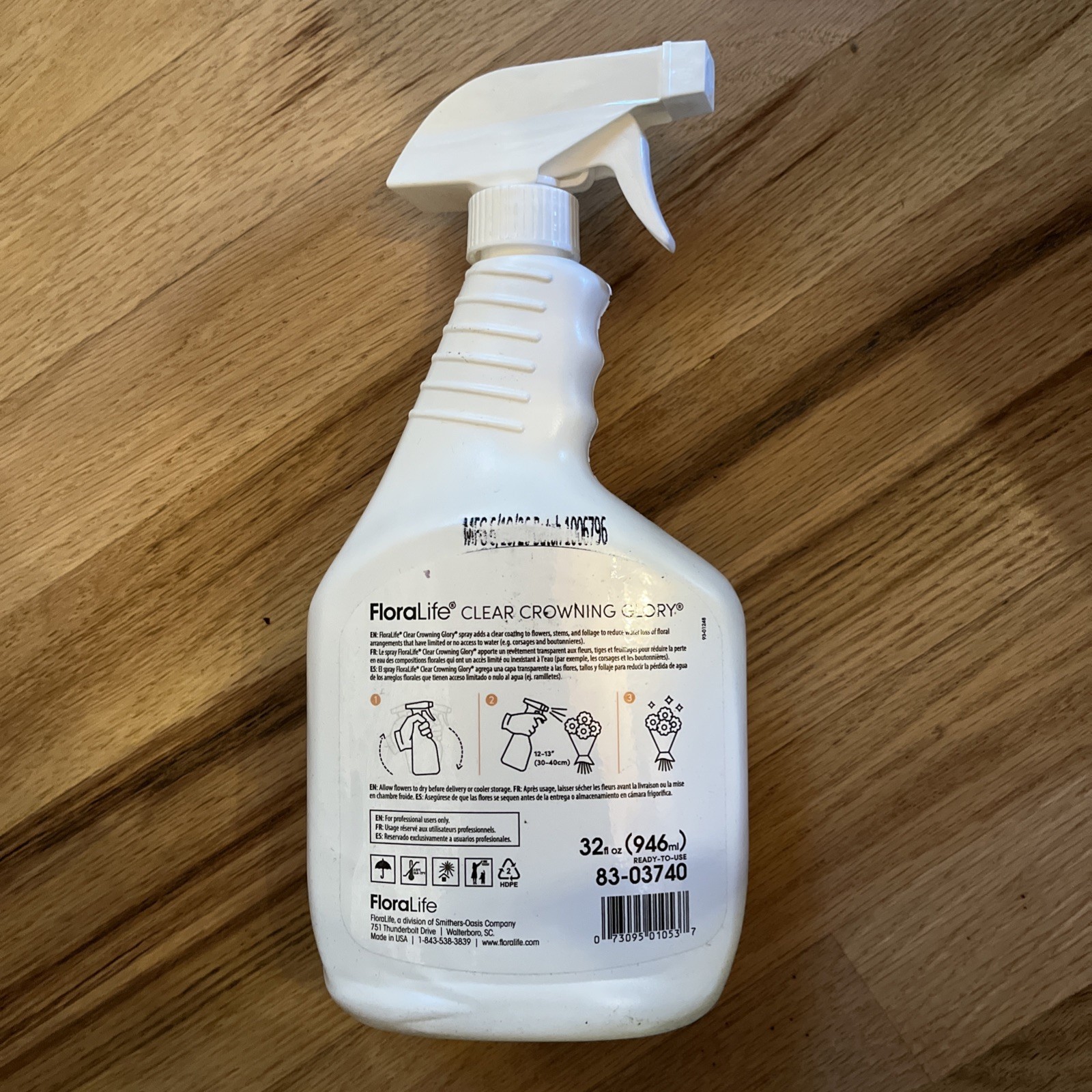 Clear Crowning Glory – Liquid Shield Finishing Spray for Fresh-Cut Flowers