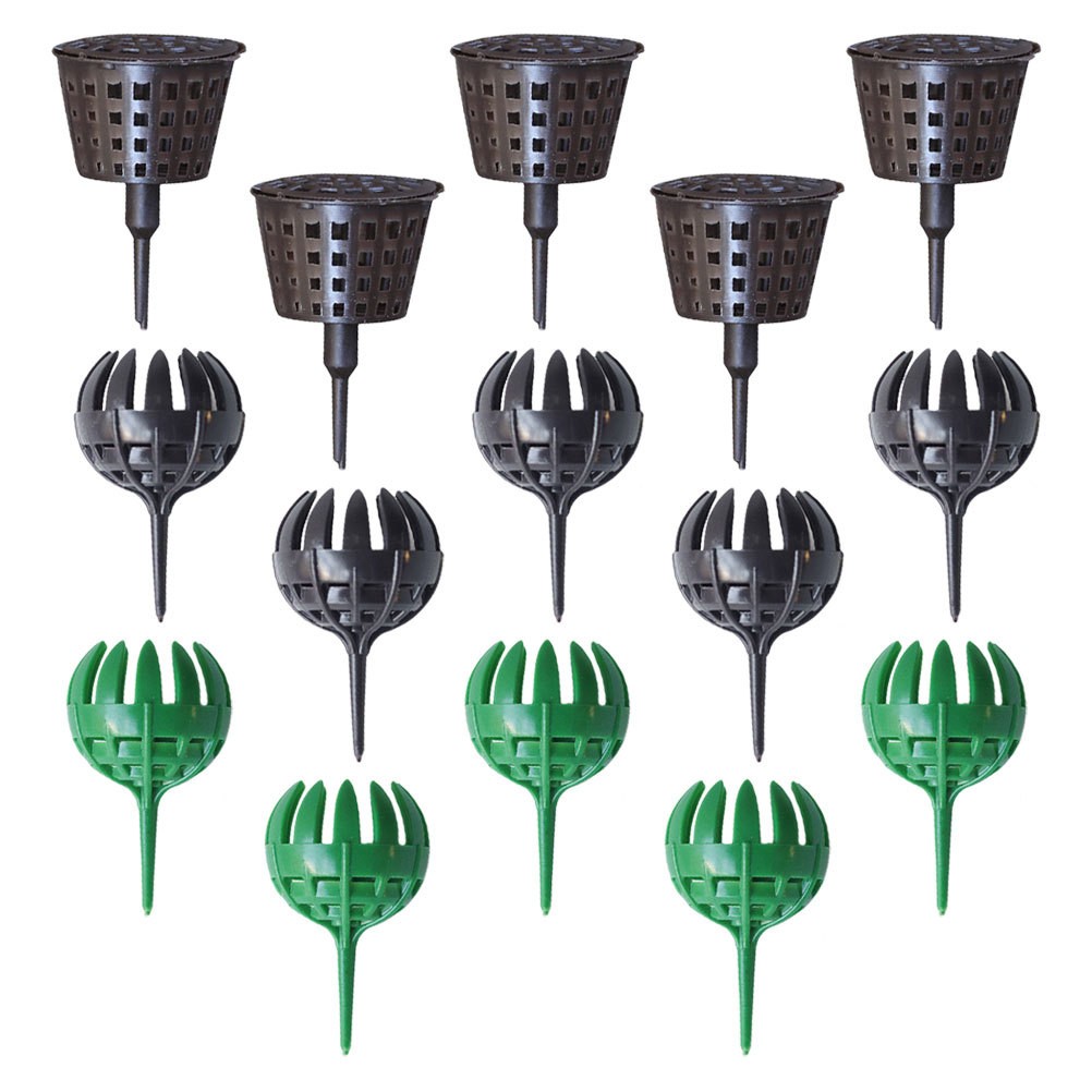 15Pcs Durable Plastic Fertilizer Holders Gardening Container Assorted Colors