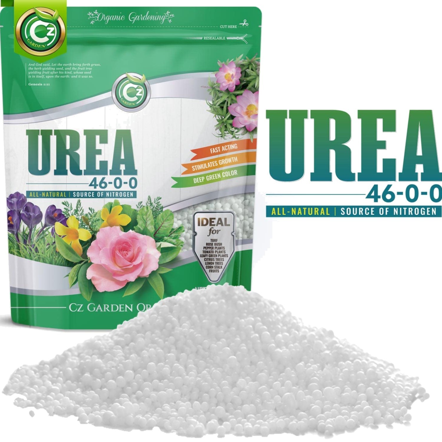 Urea Fertilizer 46-0-0 – 5LB Plant Food for Indoor/Outdoor Flowers & Gardens…