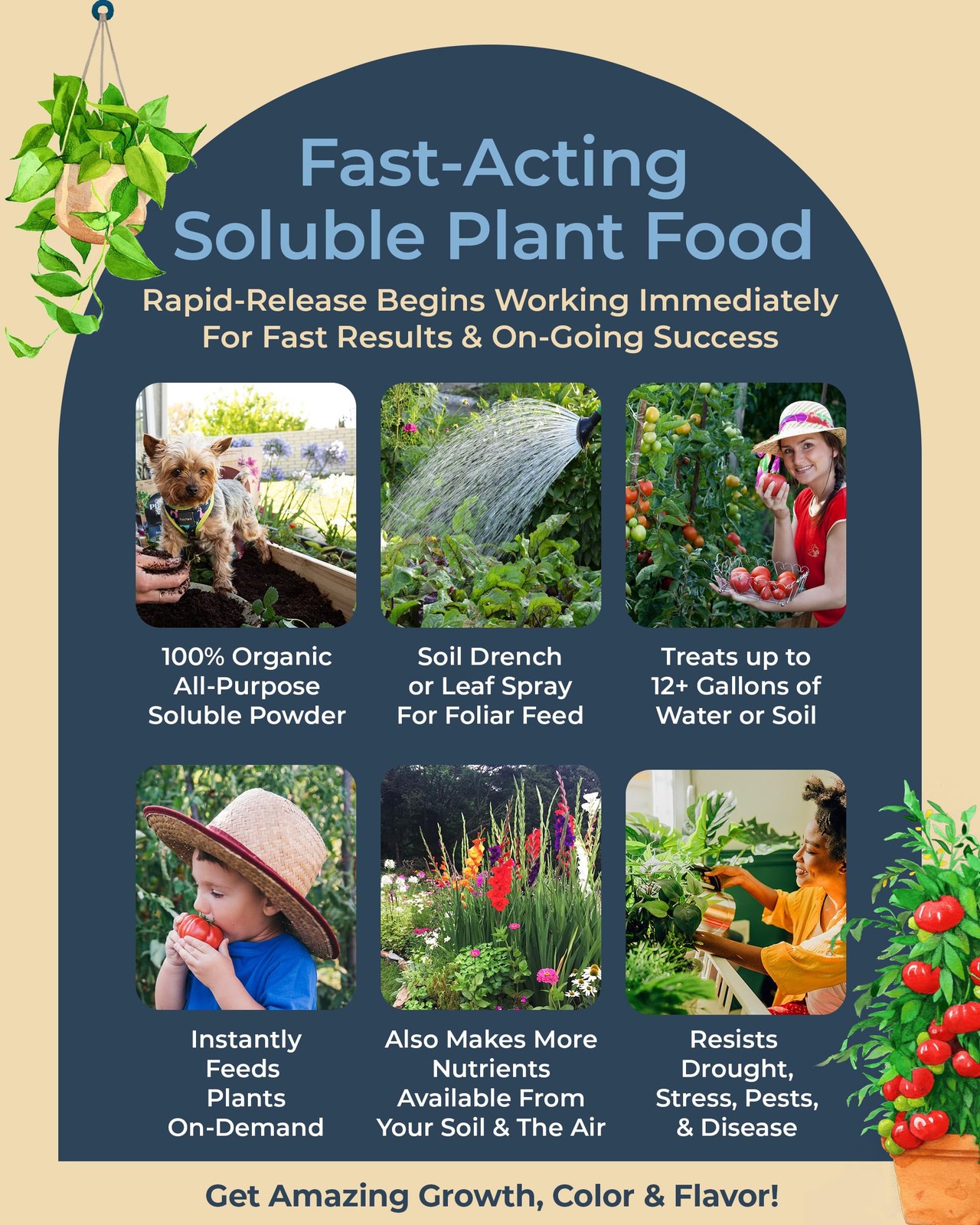 – Truly Organic™ Easy to Use Soluble Plant Food Shaker: All-Purpose Fertilize…