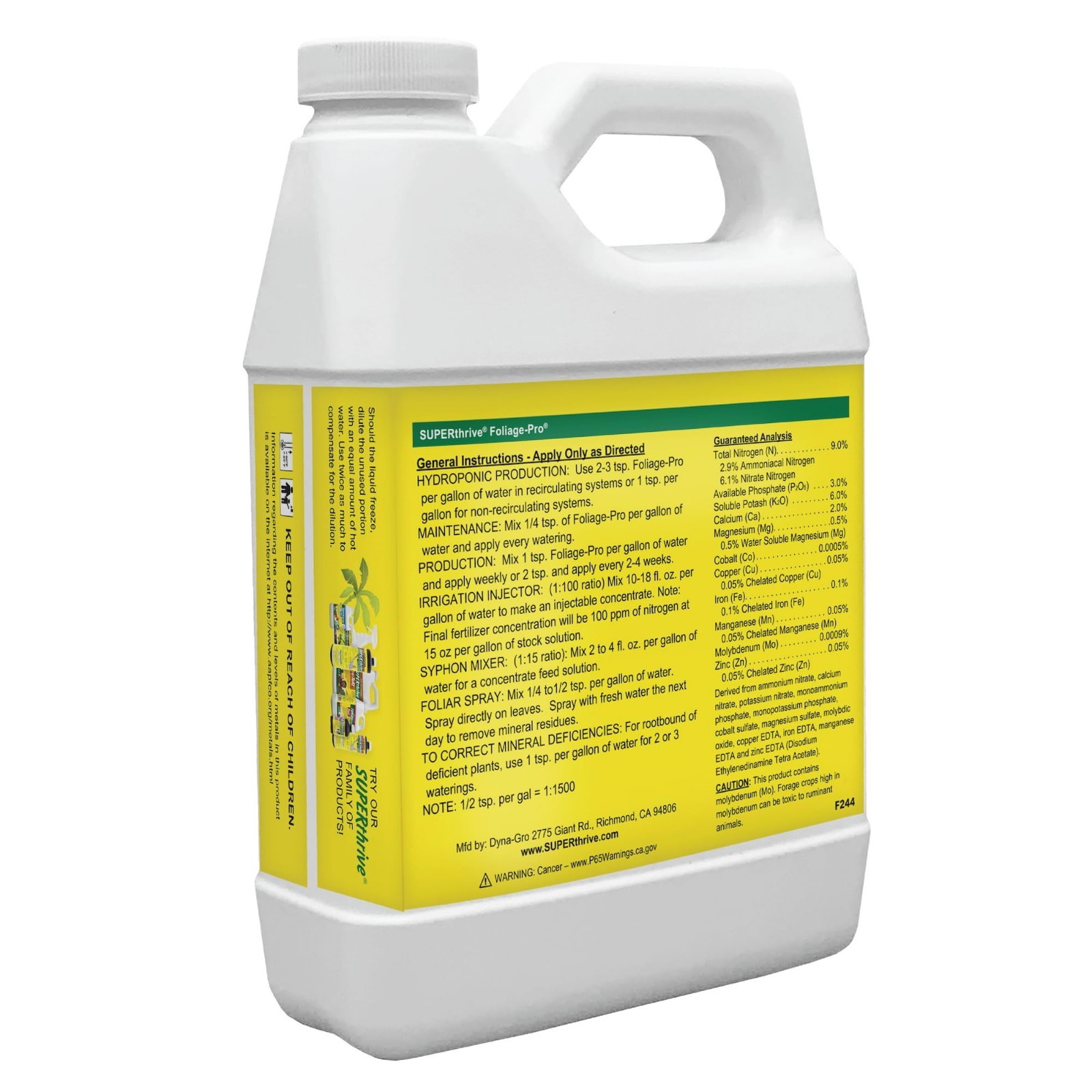 Liquid Plant Fertilizer 32oz – Foliage Pro for Bloom & Grow, Nutrient-Rich Formu