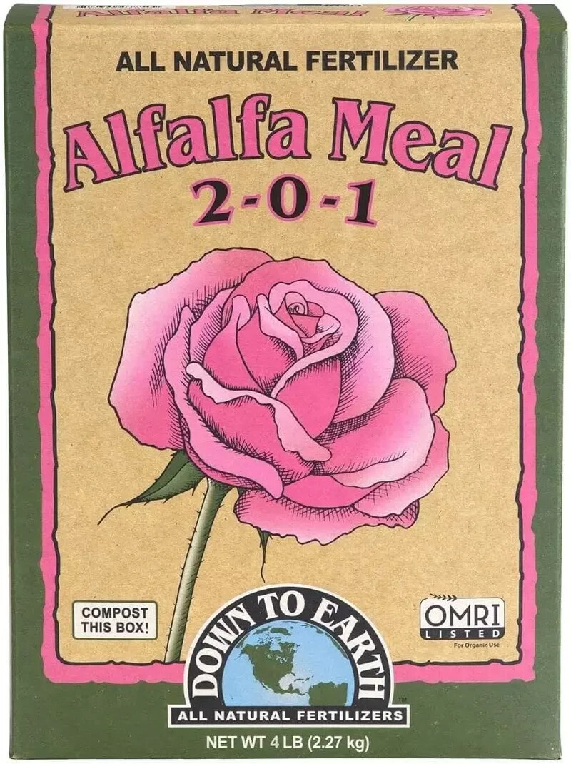 Down To Earth All Natural Fertilizers Organic Alfalfa Meal Mix 2-0-1, 4 lb