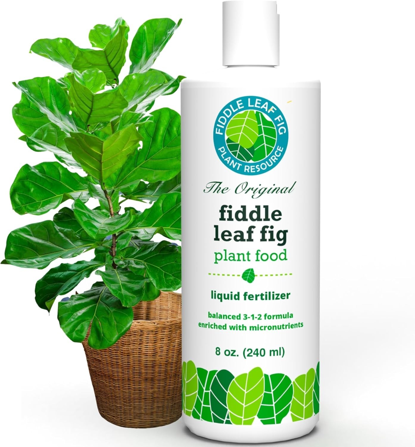 Fiddle Leaf Fig Nutrient Boost – 8 oz 3-1-2 Liquid Fertilizer with Care E-Book