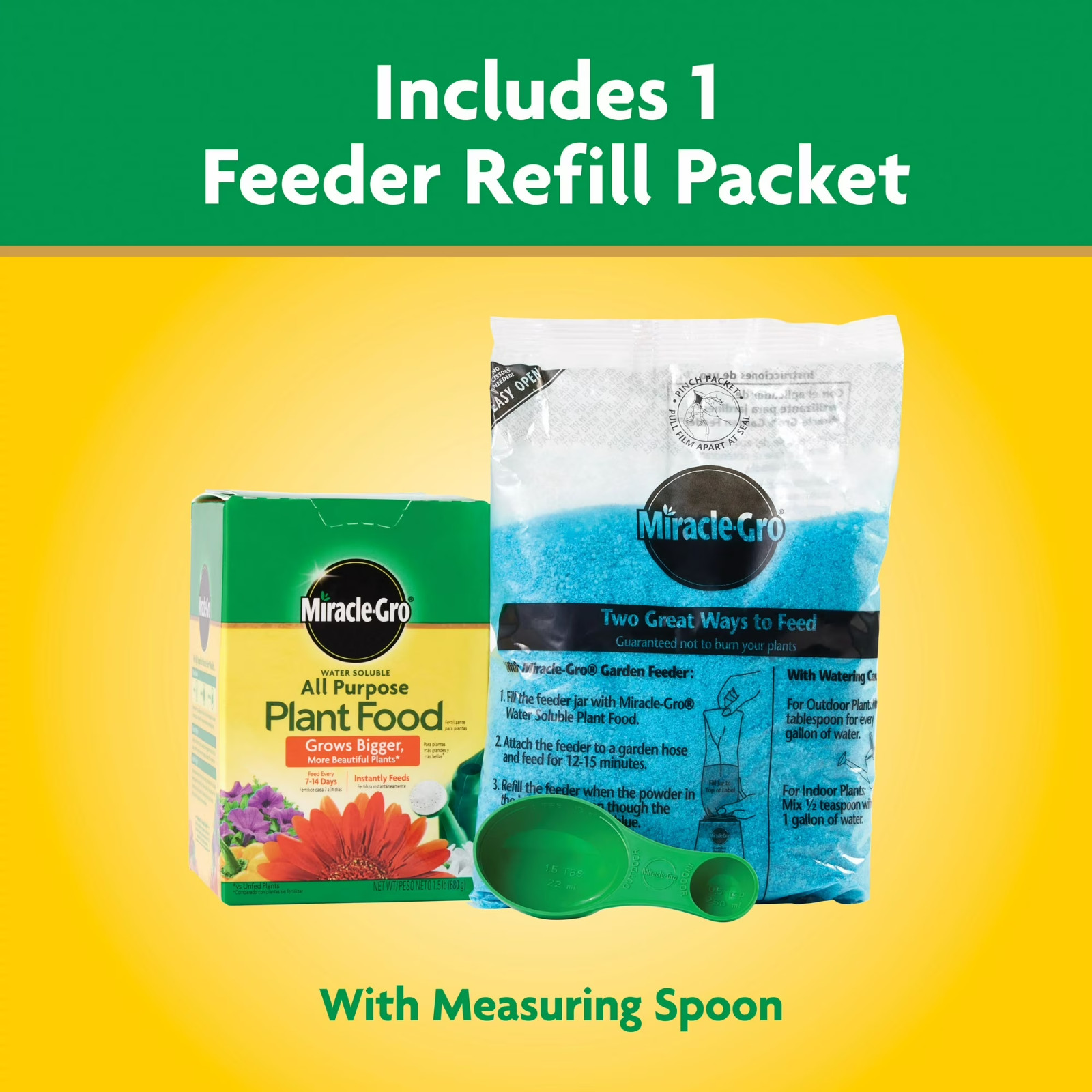 2 Pack Miracle-Gro Water Soluble All Purpose Plant Food Fertilizer 7.5 lb Box