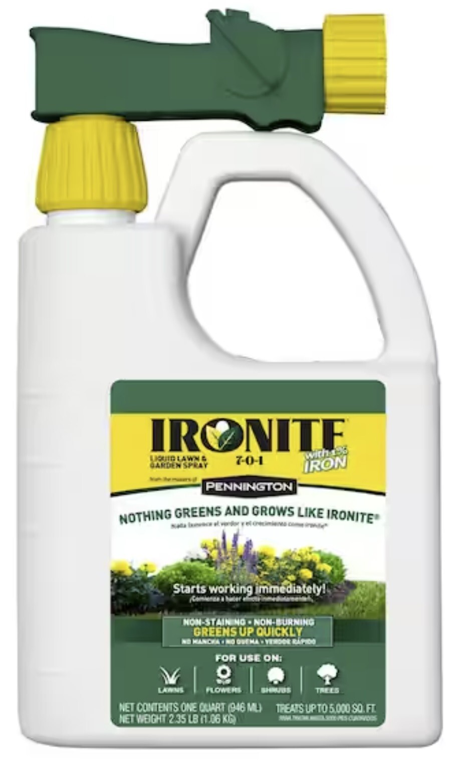 Ironite 100525937 32 oz Ready To Spray Liquid Iron Supplement Lawn Fertilizer