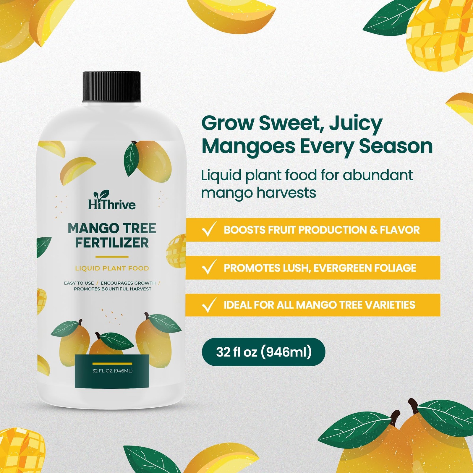 32oz Mango Fruit Tree Fertilizer – Makes 32 Gallons of Mango Tree Fertilizer …