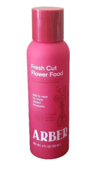 Arber Fresh Cut Flower Food More Vibrant Longer-Lasting Bouquets 4 oz Exp 2027