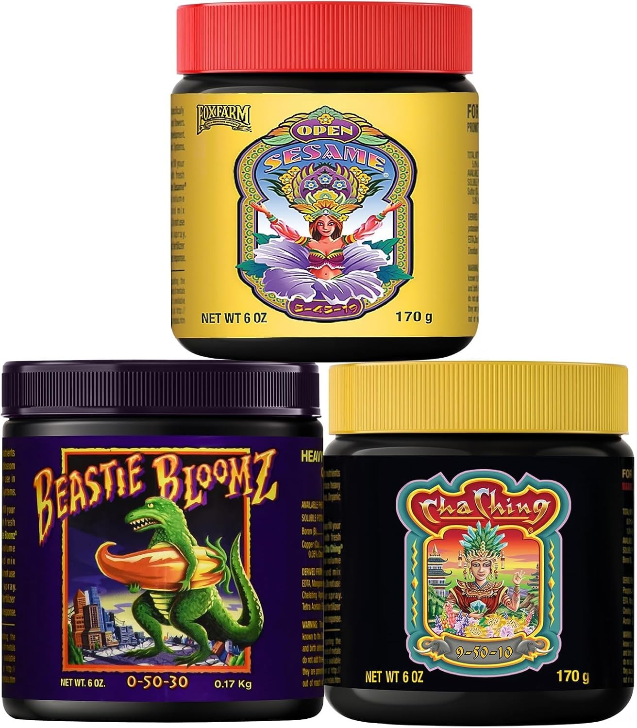 Plant Fertilizer Trio 18oz Open Sesame Beastie Bloomz Cha Ching Flowering
