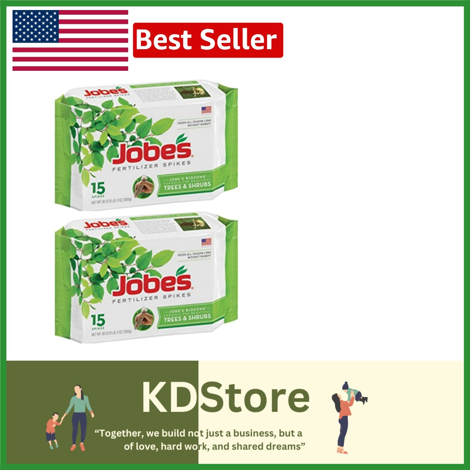 30 Odorless Fertilizer Spikes – Jobe’s Time Release for Strong, Healthy Trees