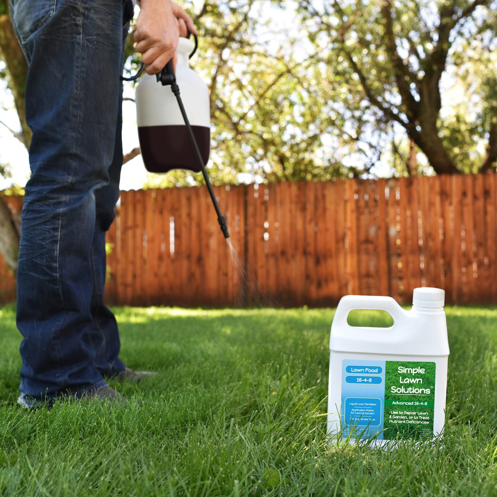 Liquid Lawn Fertilizer 1648 Grass Food Seaweed Fish Concentrated 1 Quart