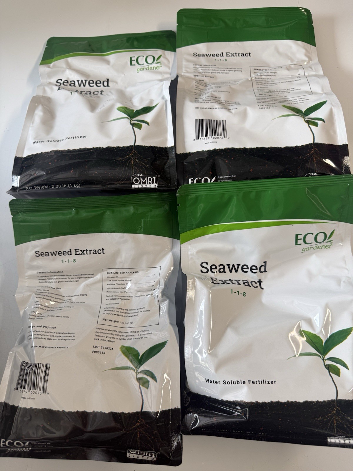 Seaweed Extract Powder Organic Fertilizer Foliar Feed & Soil Drench 8.80lb Total