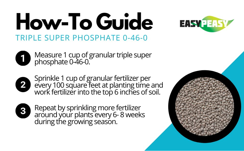 TRIPLE SUPER PHOSPHATE FERTILIZER 0-46-0 | Phosphorus Fertilizer for Gardens, La