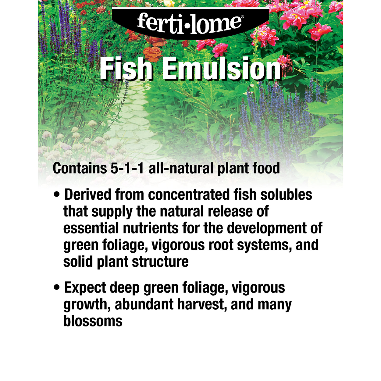 Ferti-lome Fish Emulsion Fertilizer 5-1-1 – 16 fl oz Bottle by VPG