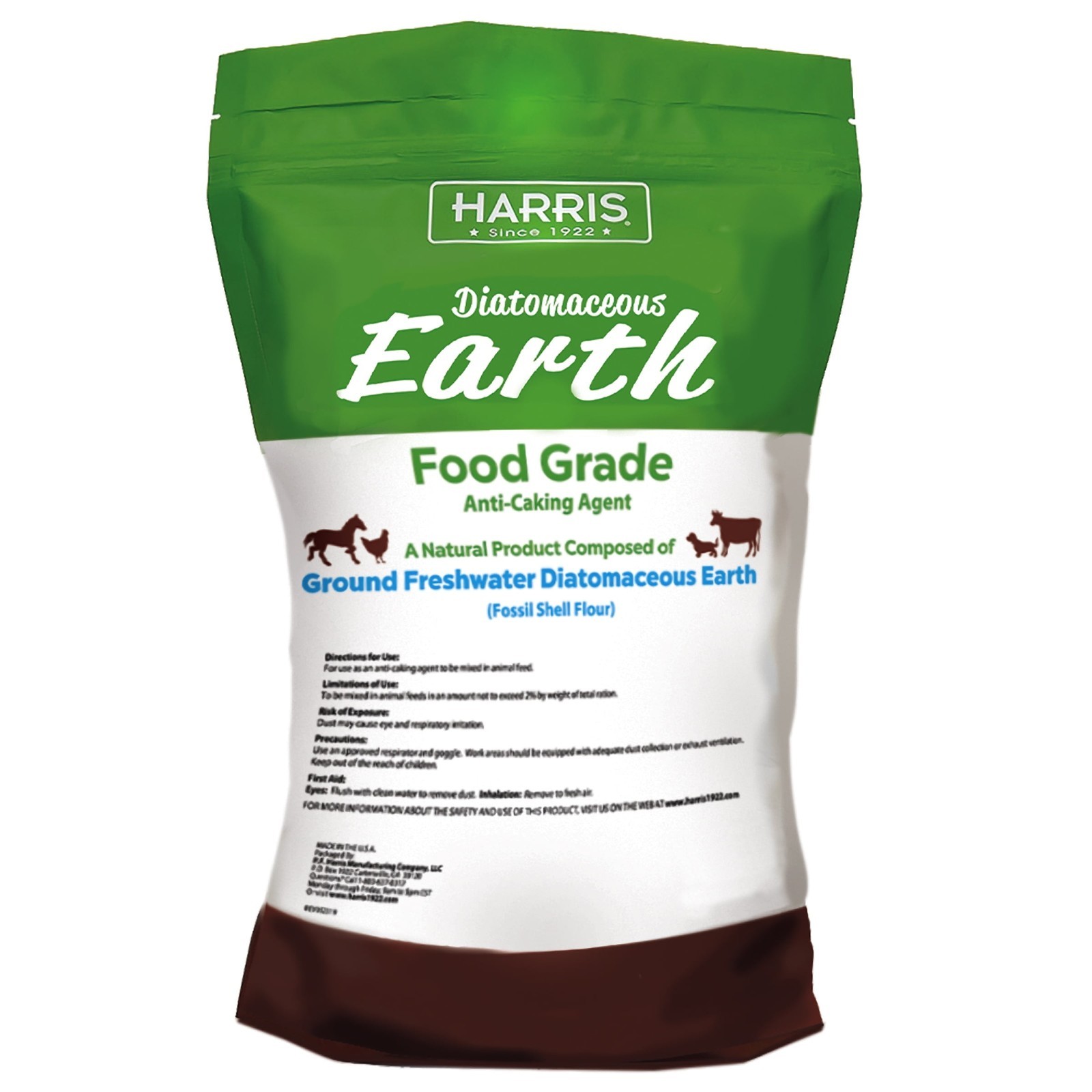 Food Grade Diatomaceous Earth Powder OMRI Listed Organic Use 4lb Bag
