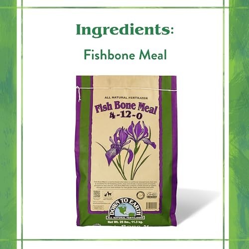 Organic Fish Bone Meal Fertilizer – High Phosphorus Plant Food for Blooms 25 lb