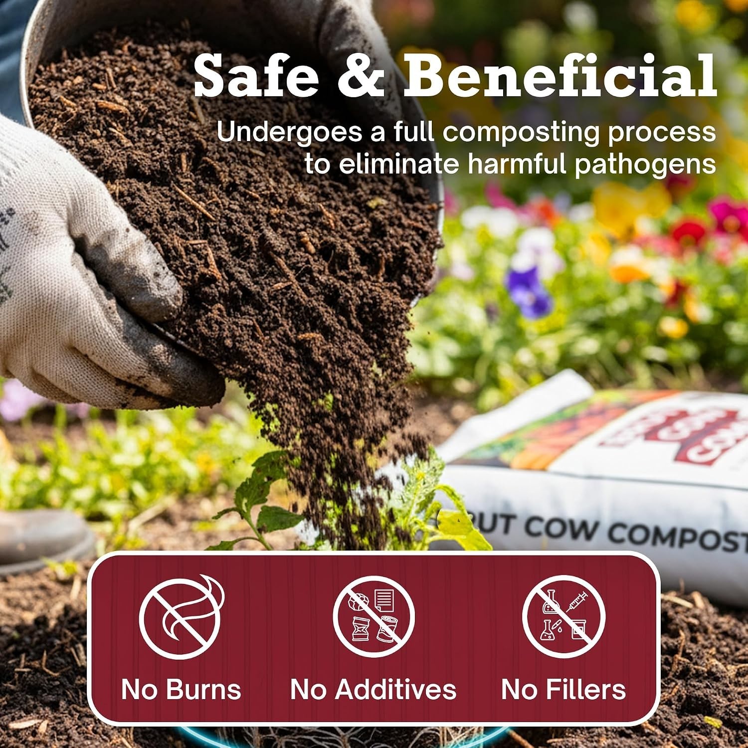 Brut Cow Compost – Nutrient-Rich Composted Cow Manure Organic Soil Amendment …