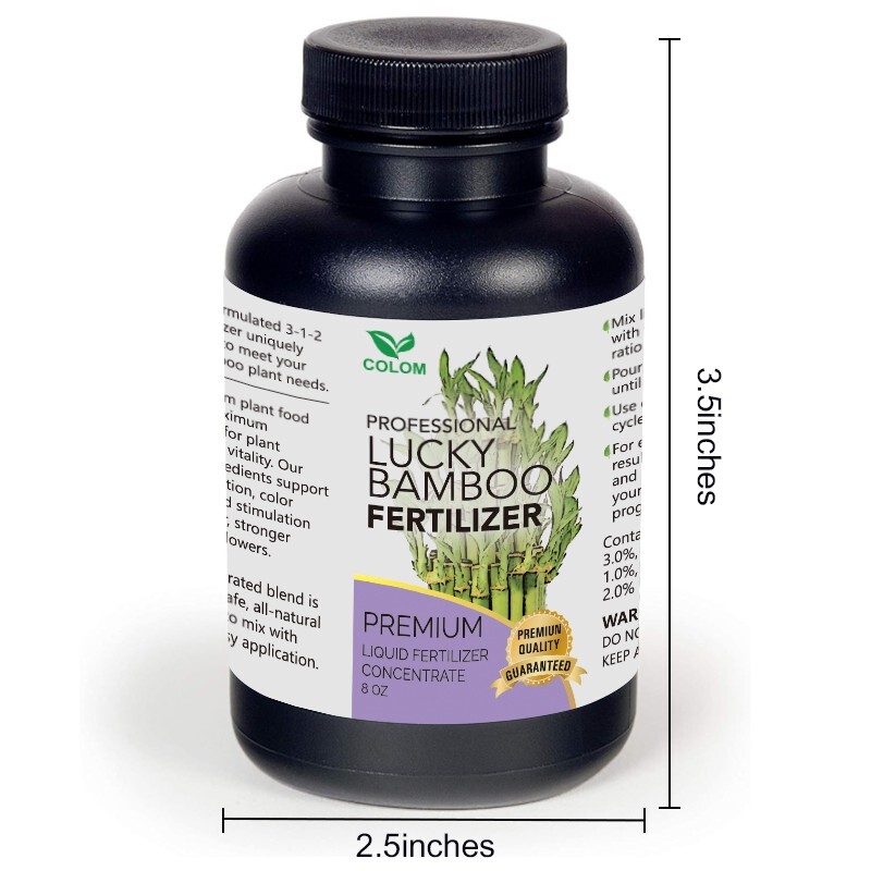 Lucky Bamboo 8 oz Bottle Professional Liquid Concentrate 3-1-2 for Plants and Fl