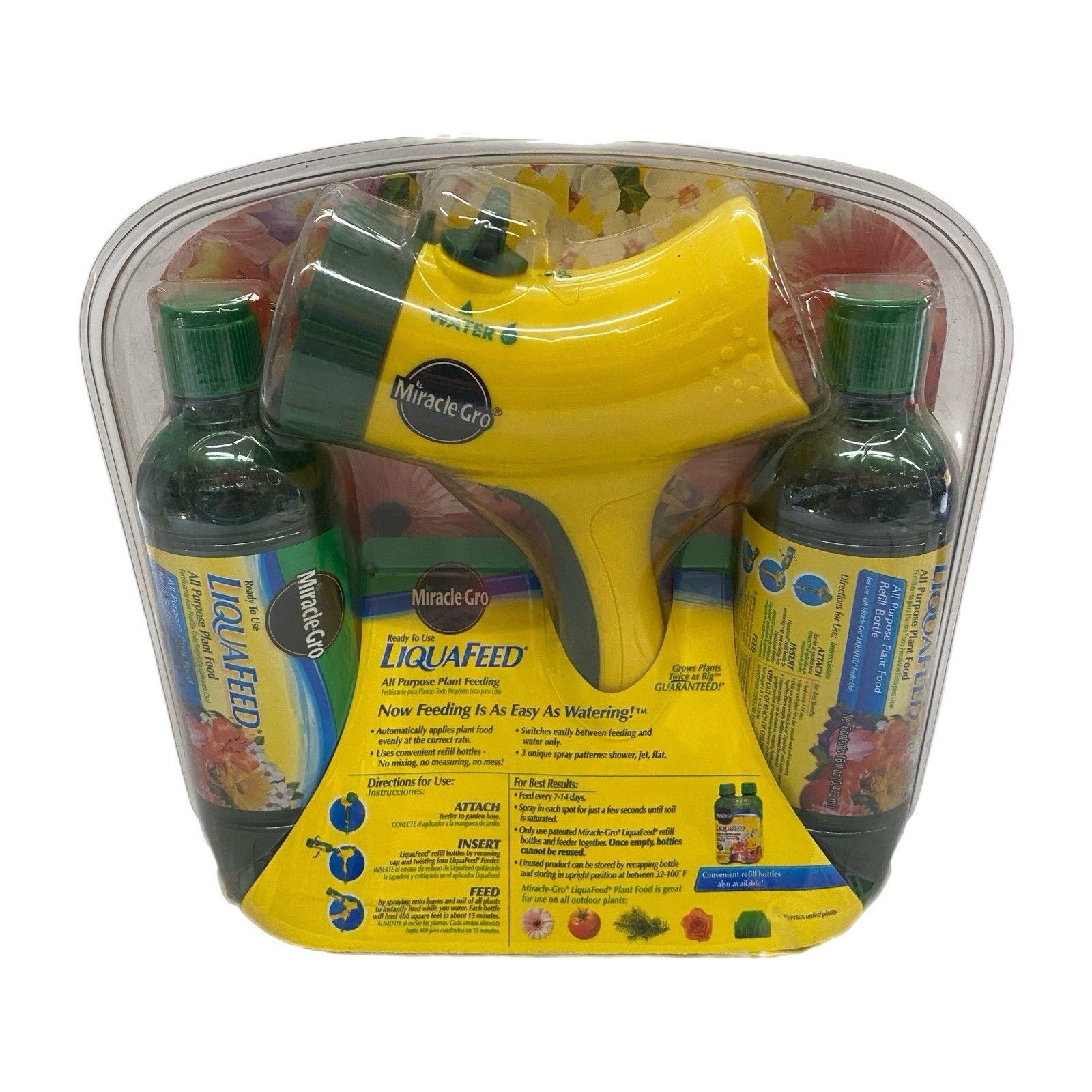 Miracle-Gro LiquaFeed Starter Kit W/ Garden Feeder & (2) 16 oz. Refill Bottles