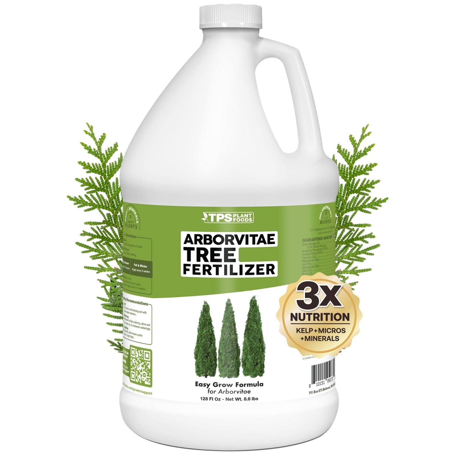 Liquid Fertilizer for Arborvitae & Thuja Trees – 1 Gal Plant Food for Fast Growt