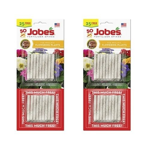 Flowering Plant Fertilizer Spikes Root Nourishment 50 Count 2 Pack