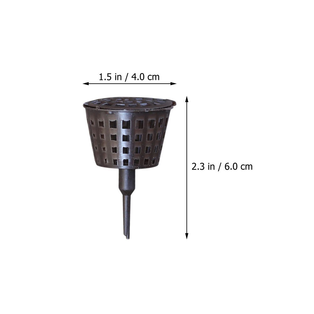 15Pcs Plastic Gardening Fertilization Baskets Reusable for Home Plants
