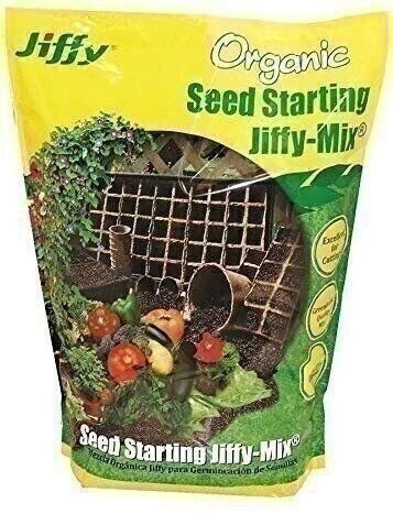 Jiffy 617407738063 (G316) Natural & Organic Starter Mix 16 Quart, Pack of 1,…