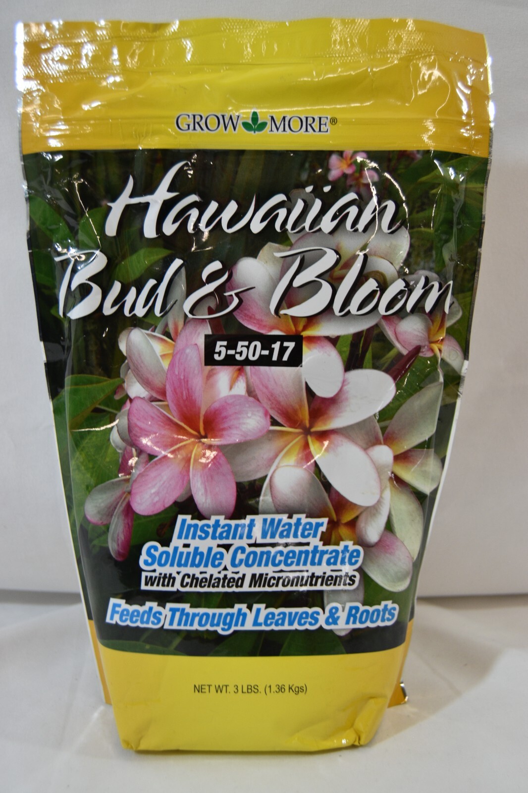 Grow More Hawaiian Bud and Bloom 5-50-17, 3-Pound Resealable Bag