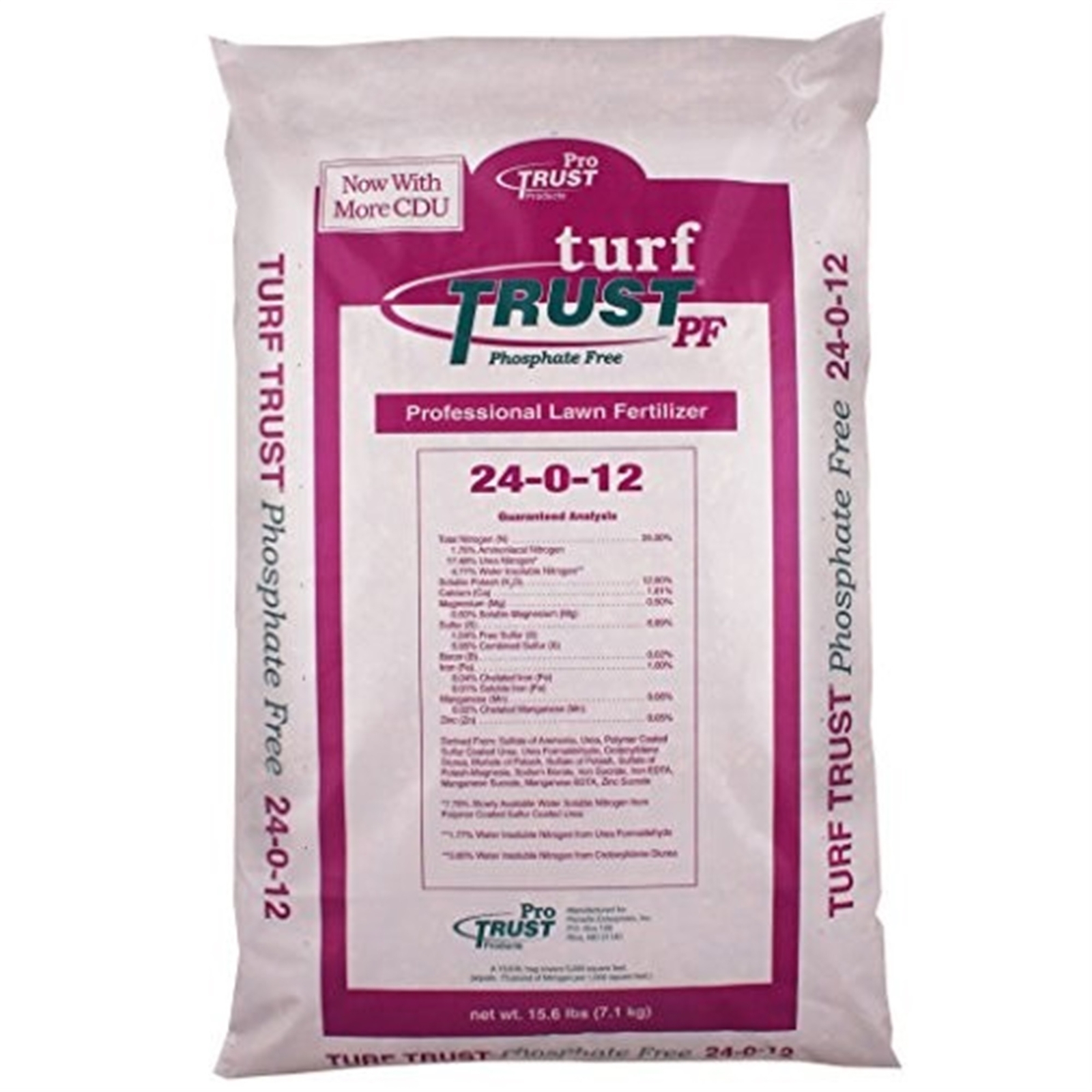 Pro Trust Turf PF 5M 15.6-Number 24-0-12 Professional Lawn Fertilizer