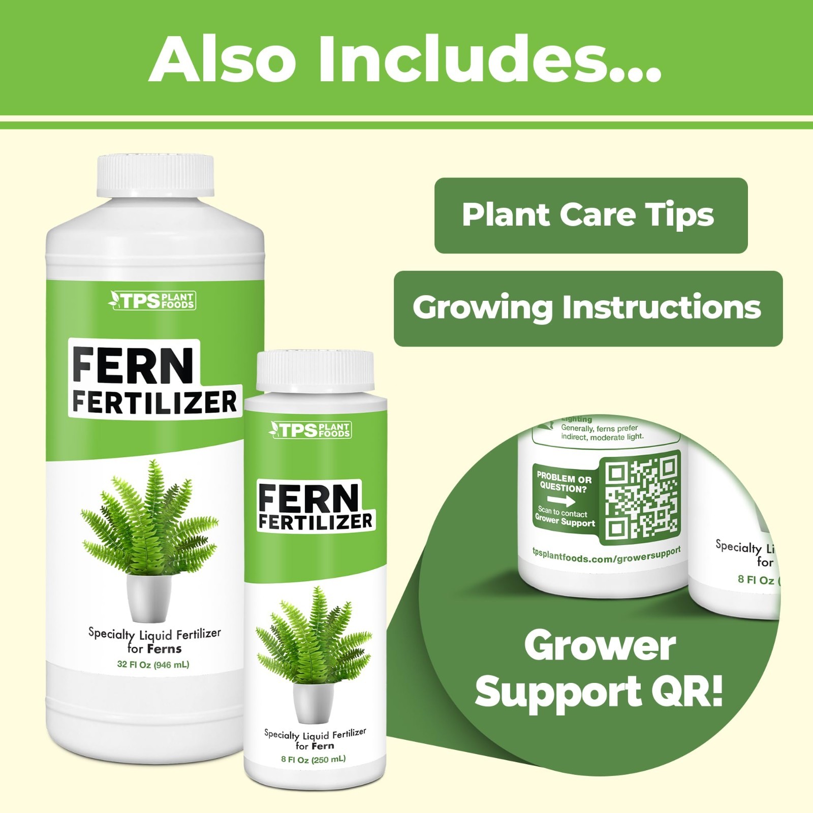 Liquid Fern Fertilizer – Plant Food for Lush Growth, Deep Green Fronds, 1 Gallon