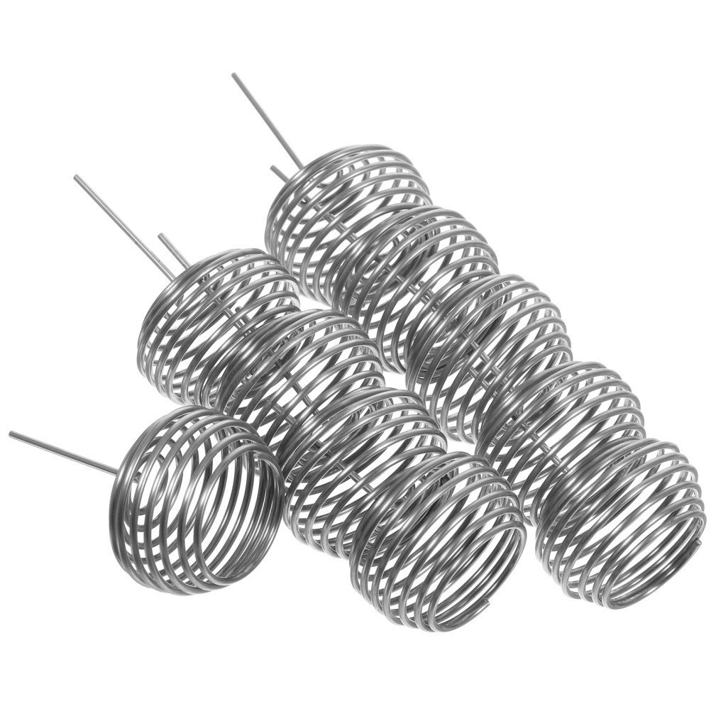 10Pcs Gardening Fertilizer Holders Stainless Steel Bonsai Boxes Durable Silver