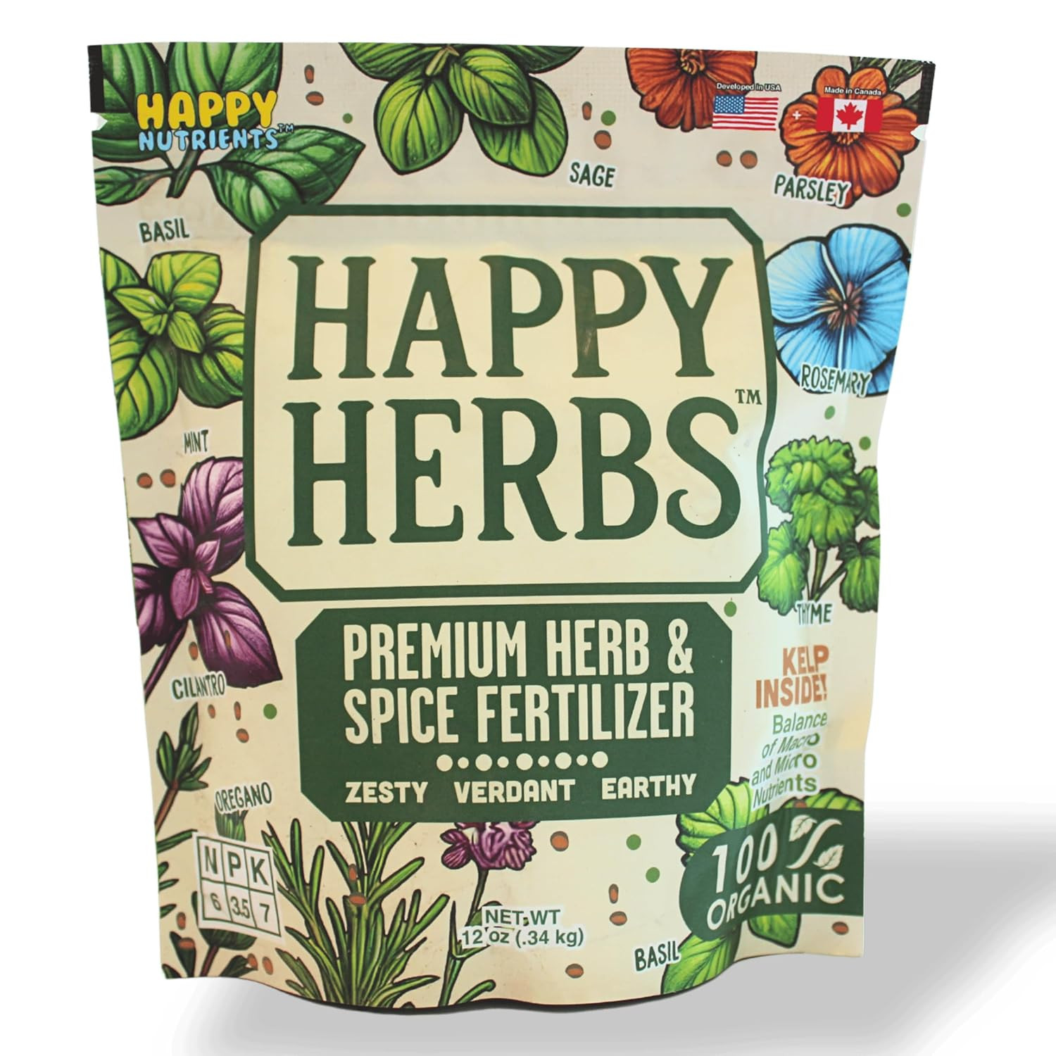 Fertilizer for Herbs Happy Herb Organic Fertilizer by Happy Nutrients – Plant Fo