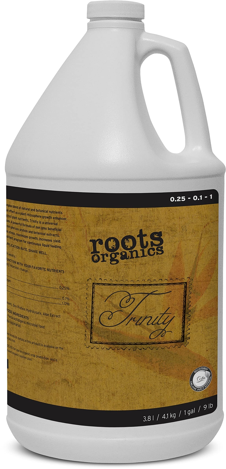 roots organics Trinity, Organic Plant & Rhizosphere Growth Enhancer.25-.1-1 NPK,