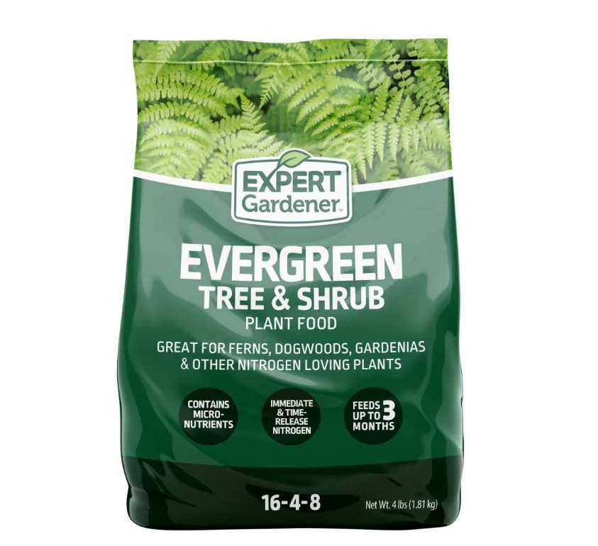 Expert Gardener Evergreen Tree and Shrub Plant Food, 16-4-8 Fertilizer, 4 lb.