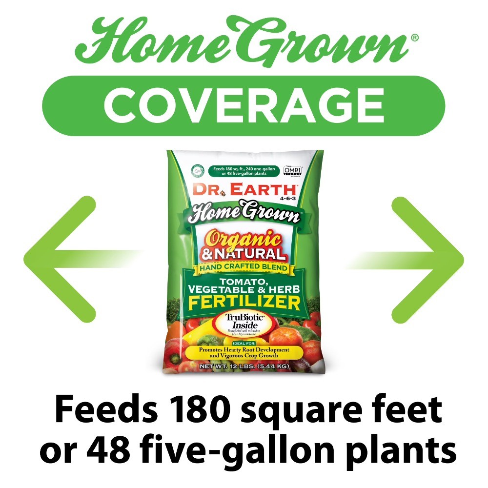 Organic & Natural Home Grown Tomato and Vegetable Food, 4-6-3 Fertilizer, 12 lb.