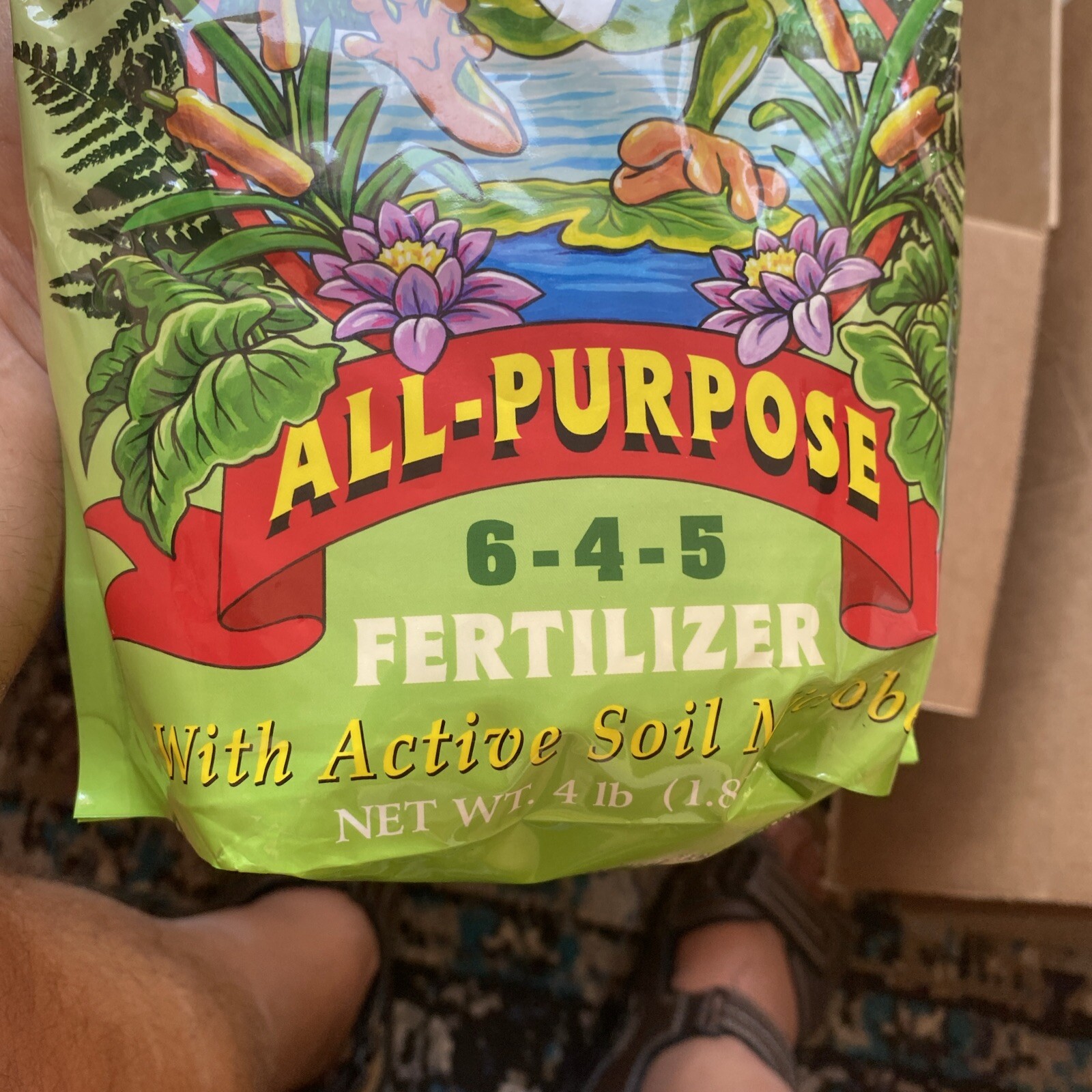 FoxFarm FX14620 Happy Frog All-Purpose Fertilizer, 4 lb Bag Nutrients