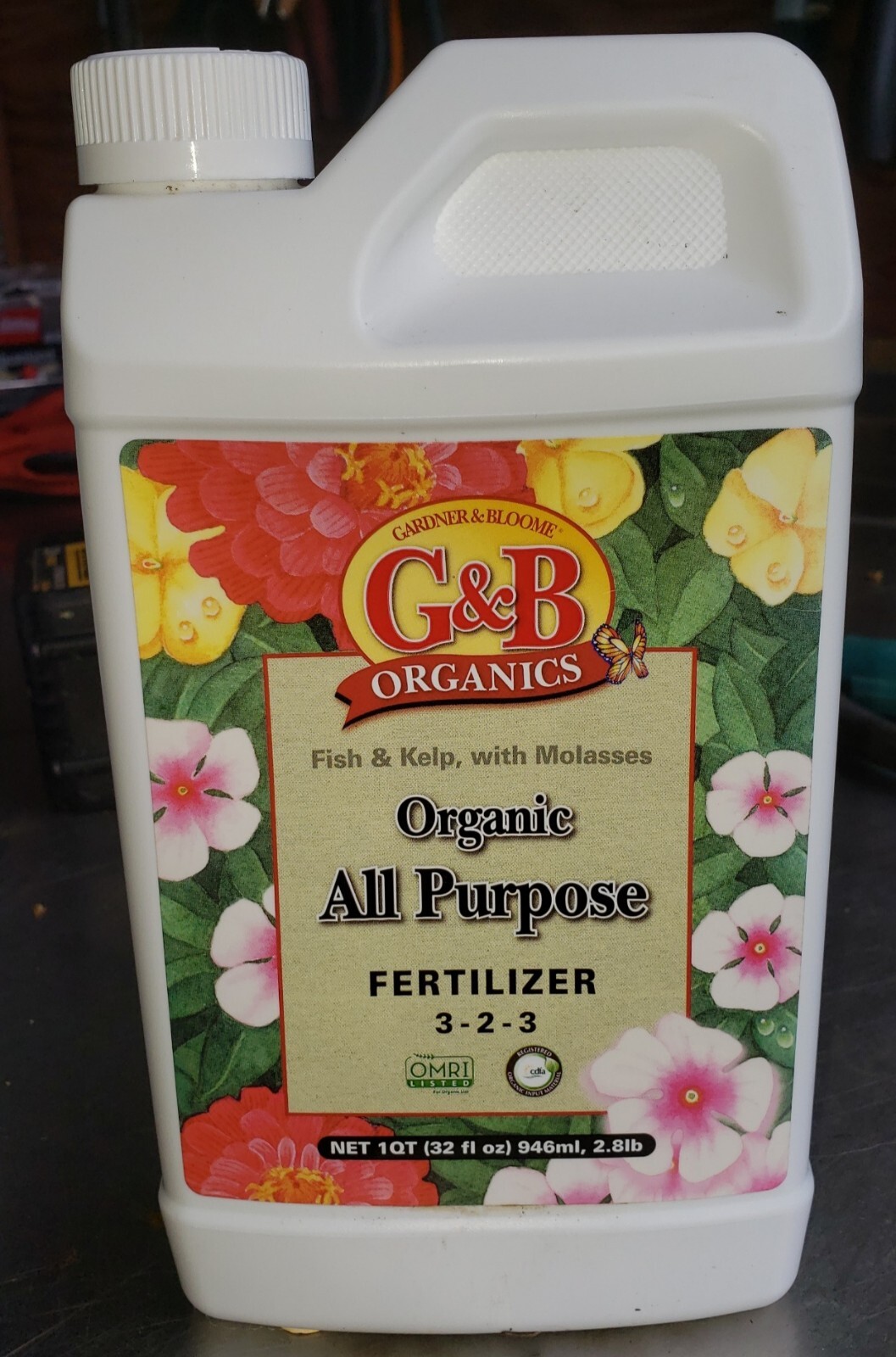 G&B Organics All Purpose Fertilizer 1 Qt