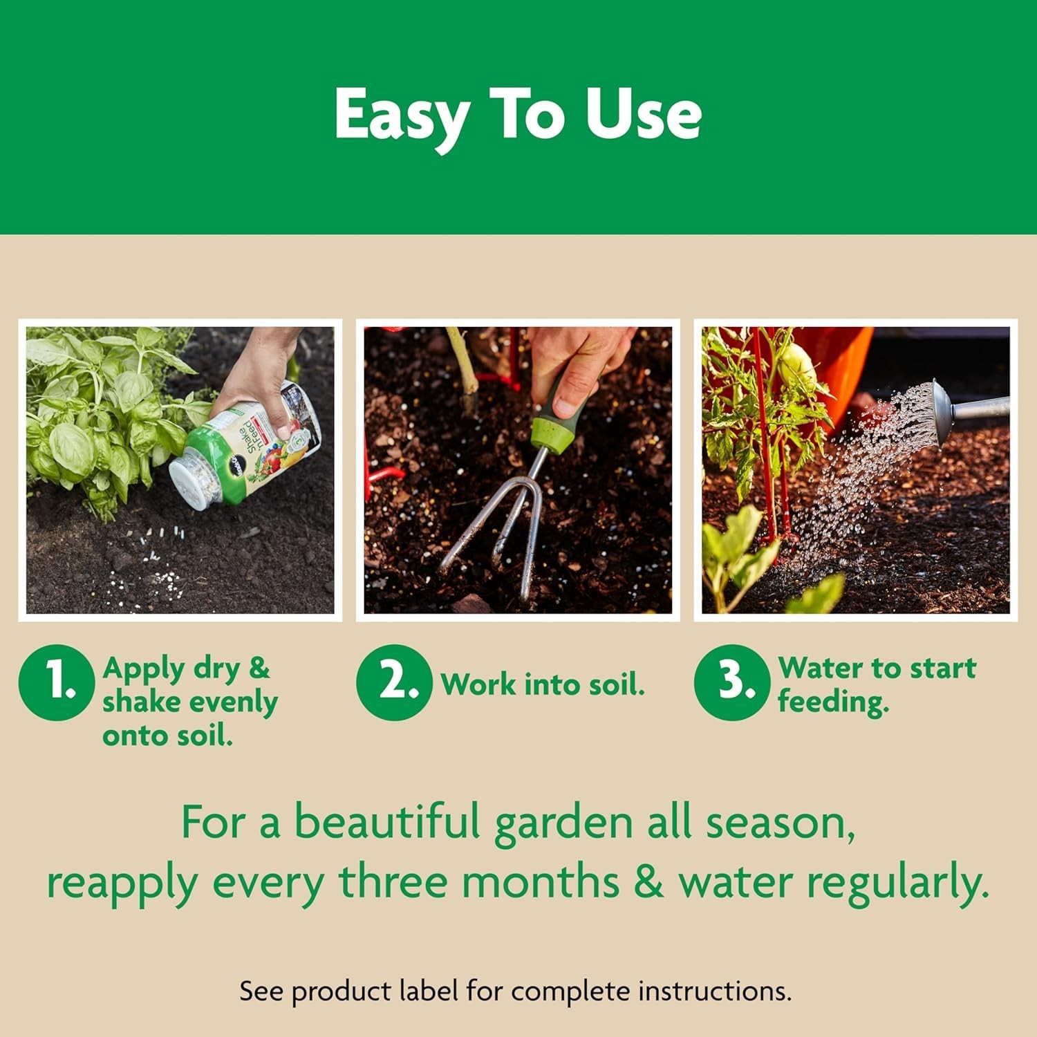 Shake ‘N Feed 1 lb. Calcium-Enriched Plant Food for Vibrant Vegetables & Fruits