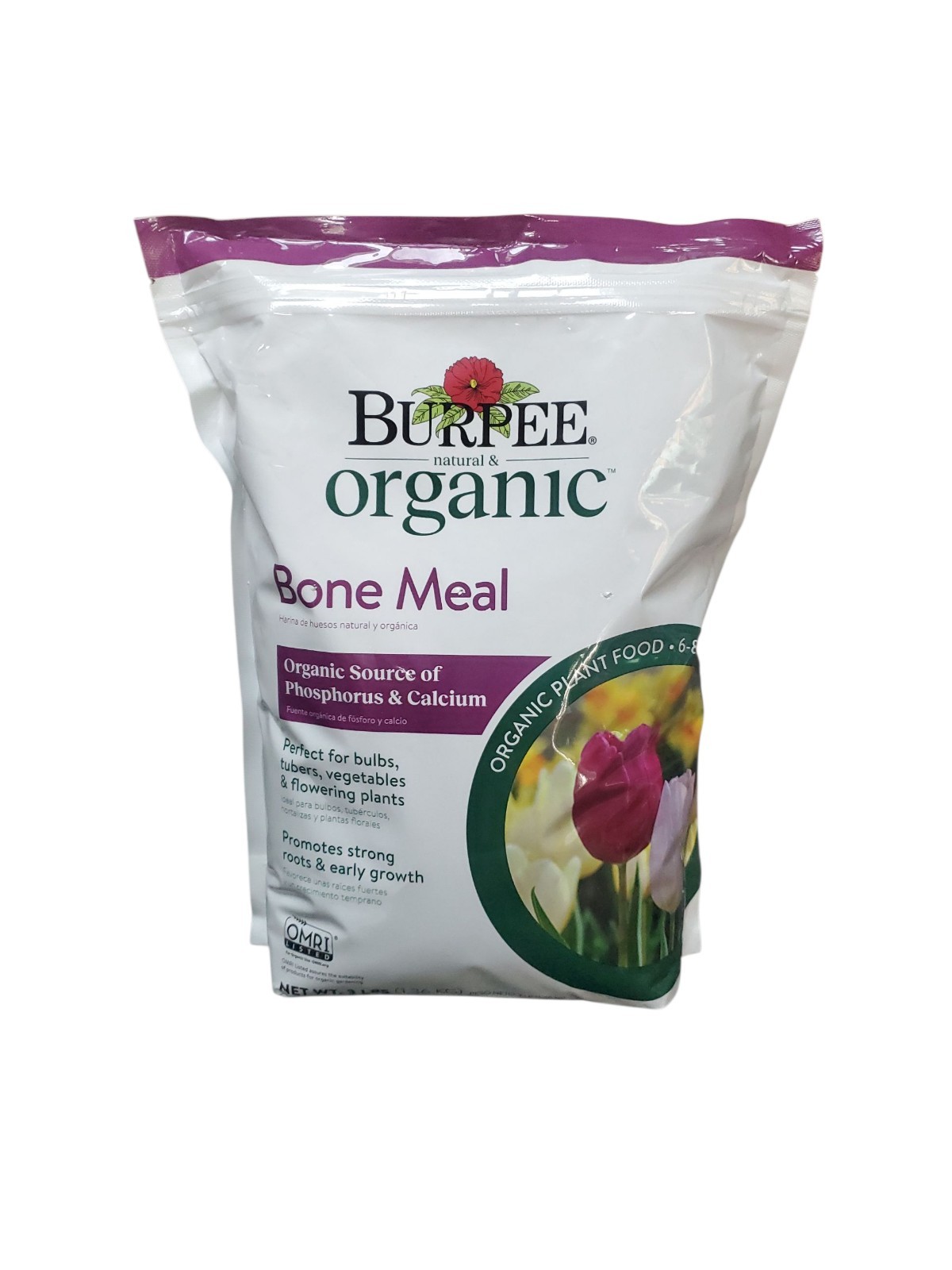 Burpee Organic Bone Meal Plant Food 6-8-0 Source of Phosphorus & Calcium NIP