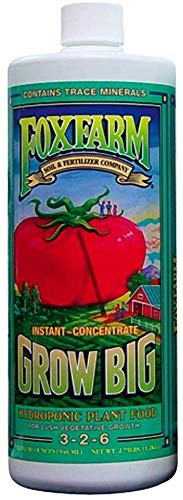 Grow Big Liquid Fertilizer 1 Pint For Healthier Bigger Plants And Vibrant Blooms